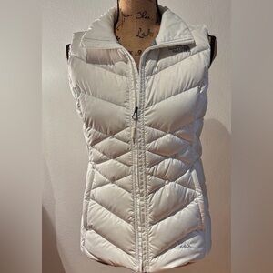 The North Face White Quilted Puffer Vest 550